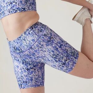 Athleta Multicolor Patterned Bike Shorts